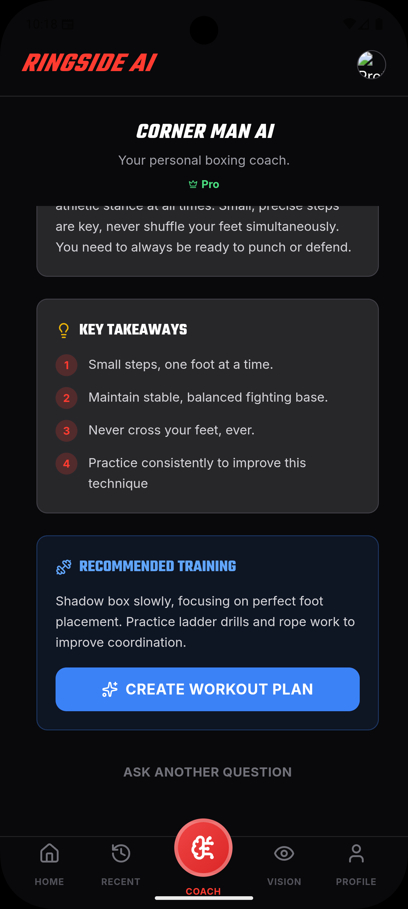 Cornerman - AI Response